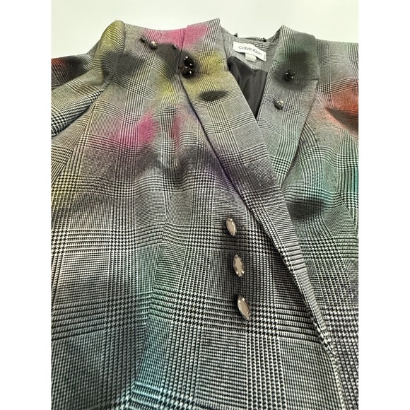 Artsy Painted and Embellished Blazer Art to Wear Jacket Womens Sz 8 (177) - Picture 3 of 12